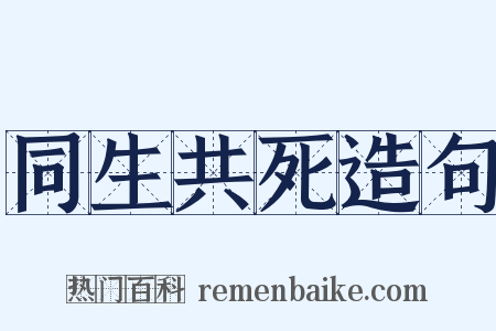 同生共死造句是什么意思的图片